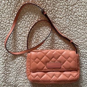 Marc by Marc Jacobs Quilted Crossbody Bag in Coral